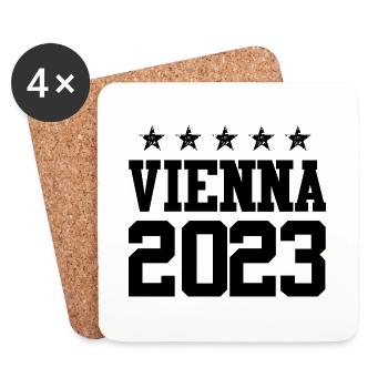 Vienne 2023 Vienne - Dessous de verre (lot de 4) - blanc - Devant