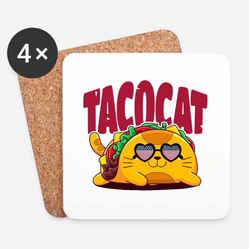 Taco - Untersetzer (4er-Set) - Weiß
