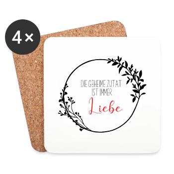The secret ingredient - Coasters (set of 4) - white - Front