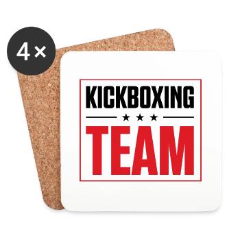 Kickboxing Team - Coasters (set of 4) - white - Front