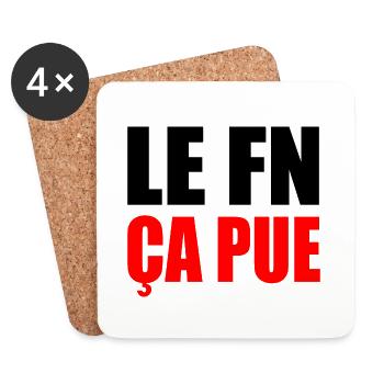 The FN stinks - Coasters (set of 4) - white - Front