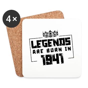 1941 Legends Born in - Coasters (set of 4) - white - Front