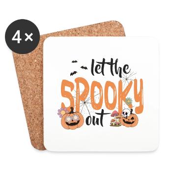 Halloween Let The Spooky Out - Untersetzer (4er-Set) - Weiß - Vorne