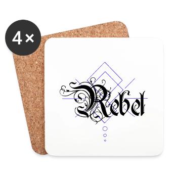 Rebel - Untersetzer (4er-Set) - Weiß - Vorne