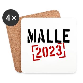 Malle 2023 - Untersetzer (4er-Set) - Weiß - Vorne