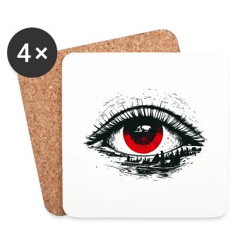 Gaze of Serenity - Coasters (set of 4) - white - Front