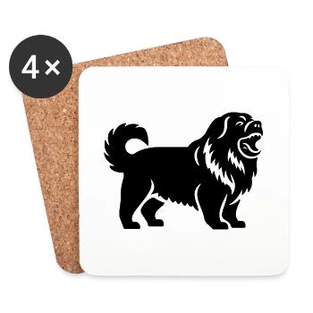 Chow Chow Hund - Untersetzer (4er-Set) - Weiß - Vorne