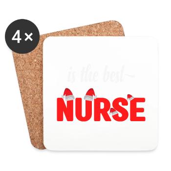 Best Nurse - Untersetzer (4er-Set) - Weiß - Vorne