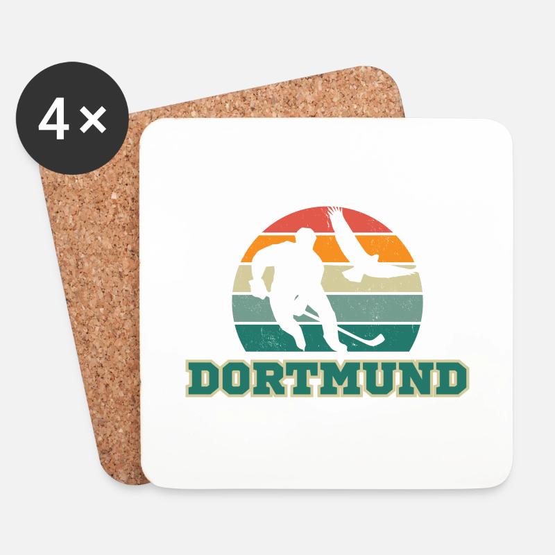 Dortmund, meine Stadt! - Untersetzer (4er-Set) - Weiß