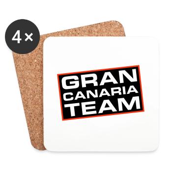 L’équipe de Gran Canaria - Dessous de verre (lot de 4) - blanc - Devant