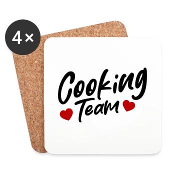 Cooking Team - Untersetzer (4er-Set) - Weiß - Vorne