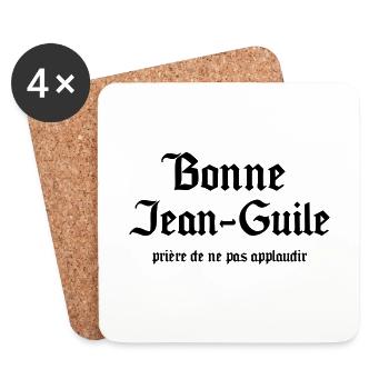 Bonne Jean-Guile à tous - Dessous de verre (lot de 4) - blanc - Devant