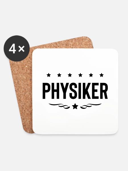 Physiker Beruf - Untersetzer (4er-Set) - Weiß