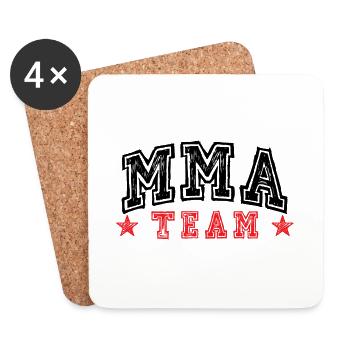 Mma Team - Coasters (set of 4) - white - Front