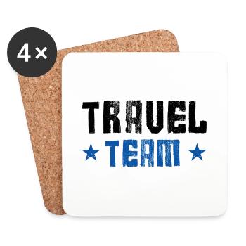 Travel Team - Coasters (set of 4) - white - Front