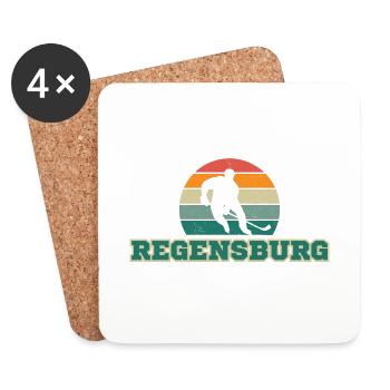 Regensburg, my city! - Coasters (set of 4) - white - Front