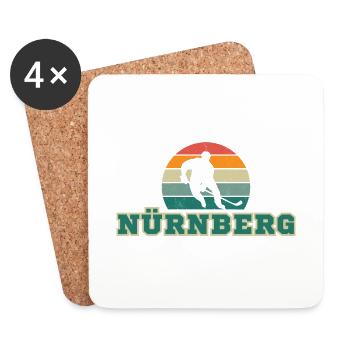 Nuremberg, my city! - Coasters (set of 4) - white - Front