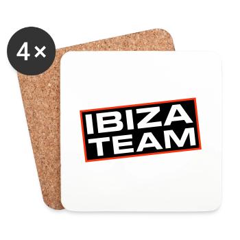 Équipe d’Ibiza - Dessous de verre (lot de 4) - blanc - Devant