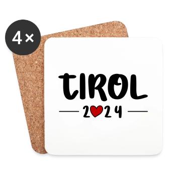 Tyrol 2024 Heart Journey - Coasters (set of 4) - white - Front