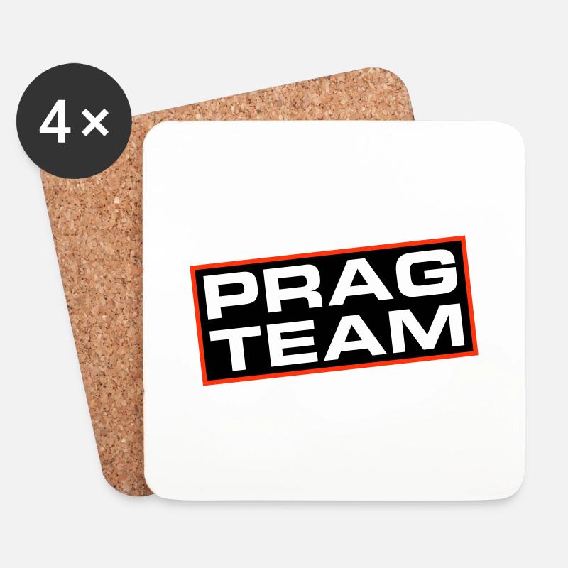 Prag Team - Untersetzer (4er-Set) - Weiß