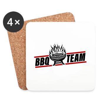 Barbecue Grill Bbq Team - Untersetzer (4er-Set) - Weiß - Vorne