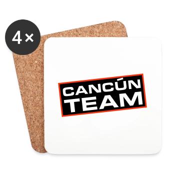 Cancun Team - Untersetzer (4er-Set) - Weiß - Vorne