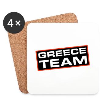 Greece Team - Untersetzer (4er-Set) - Weiß - Vorne