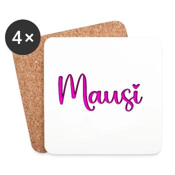 Mausi_herz - Coasters (set of 4) - white - Front