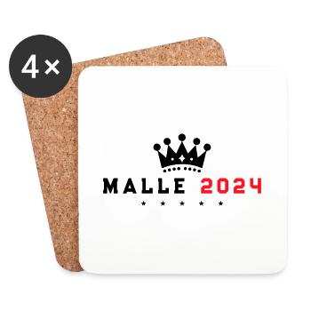 Malle 2024 Krone Holiday - Coasters (set of 4) - white - Front
