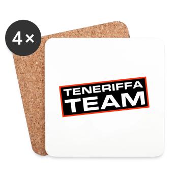 L’équipe de Tenerife - Dessous de verre (lot de 4) - blanc - Devant