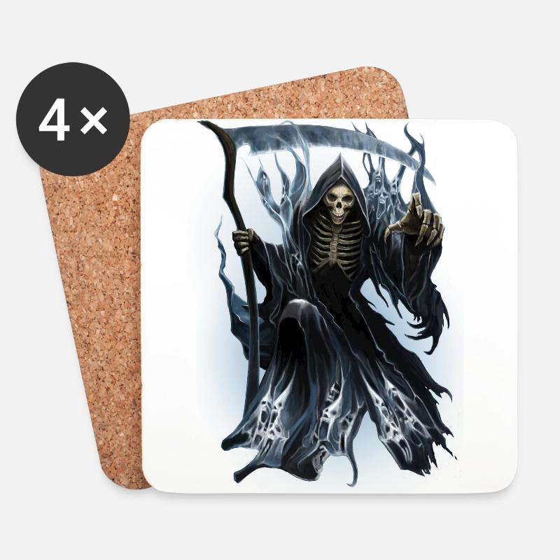 Spirit Reaper - Untersetzer (4er-Set) - Weiß