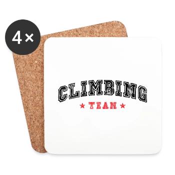 Climbing Team - Coasters (set of 4) - white - Front