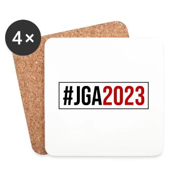 Jga 2023 Junggesellenabschied - Untersetzer (4er-Set) - Weiß - Vorne