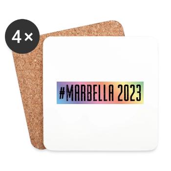 Marbella 2023 - Coasters (set of 4) - white - Front