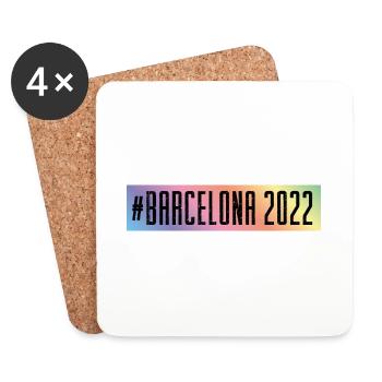 Barcelona 2022 - Coasters (set of 4) - white - Front