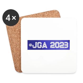 Jga 2023 Enterrement de vie de garçon coloré - Dessous de verre (lot de 4) - blanc - Devant