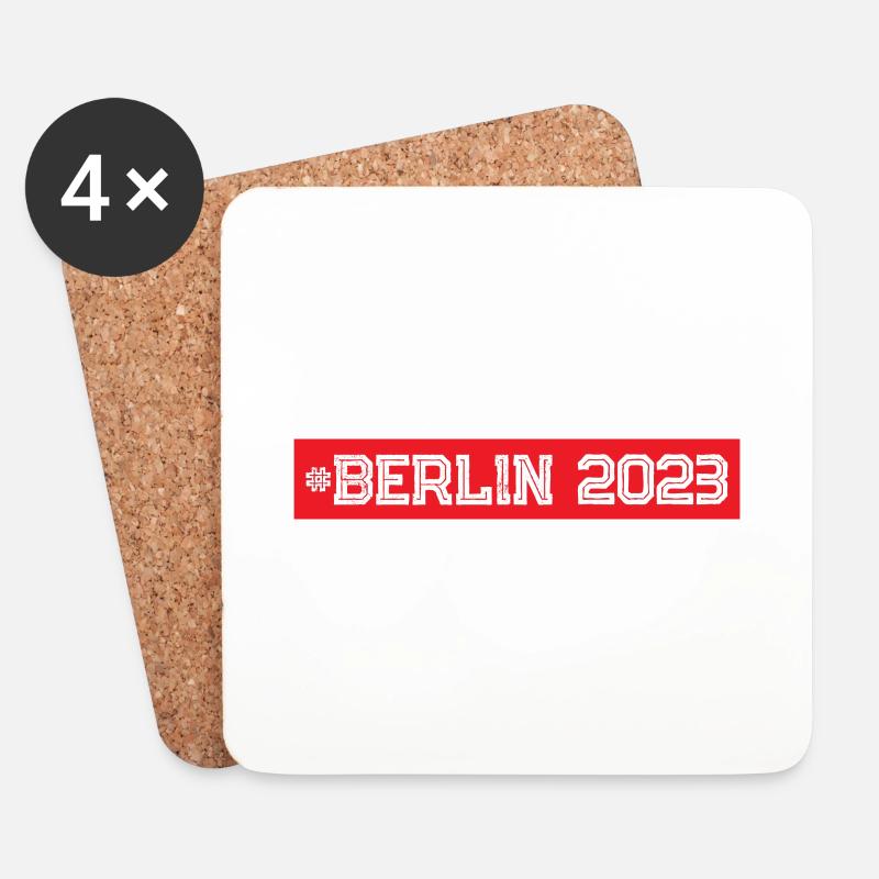 Berlin 2023 - Untersetzer (4er-Set) - Weiß