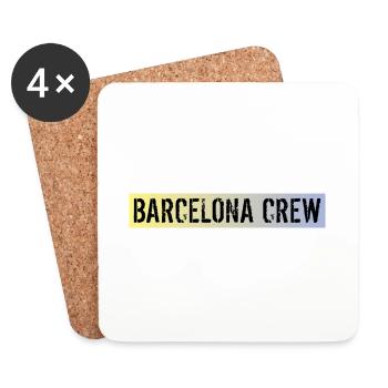 Équipage de Barcelone - Dessous de verre (lot de 4) - blanc - Devant