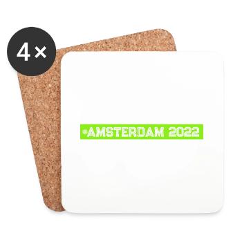 Amsterdam 2022 - Coasters (set of 4) - white - Front