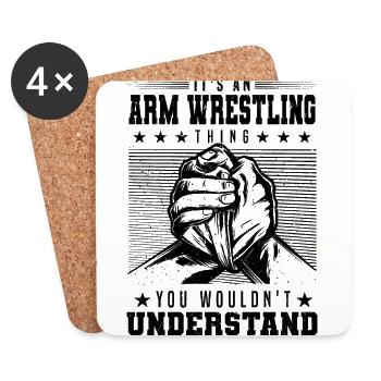 Arm pushers - Coasters (set of 4) - white - Front