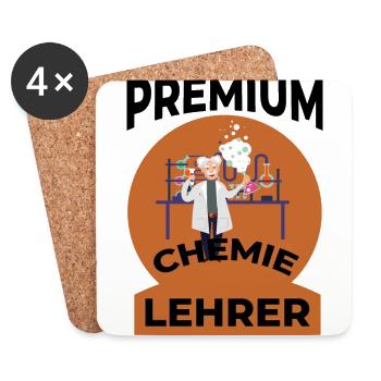 Chemistry Teacher - Coasters (set of 4) - white - Front