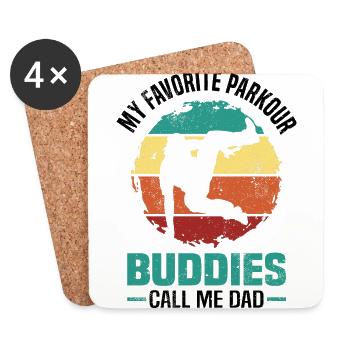 Parkour - Coasters (set of 4) - white - Front