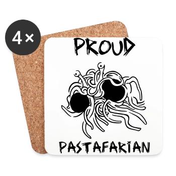 Stolzes Pastafarian - Untersetzer (4er-Set) - Weiß - Vorne