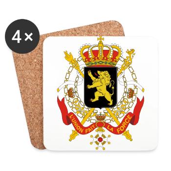 Belgium - Coasters (set of 4) - white - Front