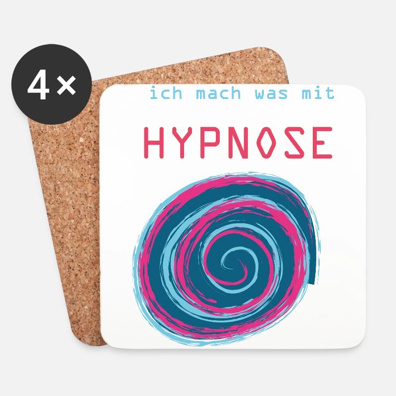 Hypnose - Untersetzer (4er-Set) - Weiß