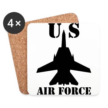 air_force - Dessous de verre (lot de 4) - blanc - Devant