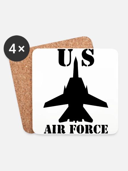 air_force - Untersetzer (4er-Set) - Weiß