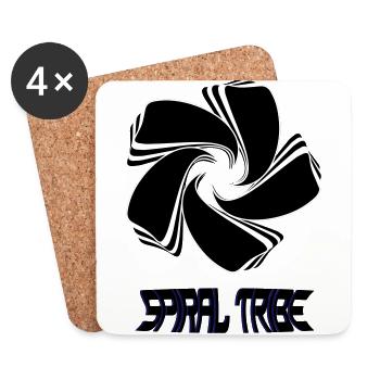 Spiral Tribe - Untersetzer (4er-Set) - Weiß - Vorne