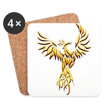 goldphoenix - Coasters (set of 4) - white - Front