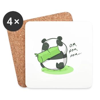 Panda - Untersetzer (4er-Set) - Weiß - Vorne